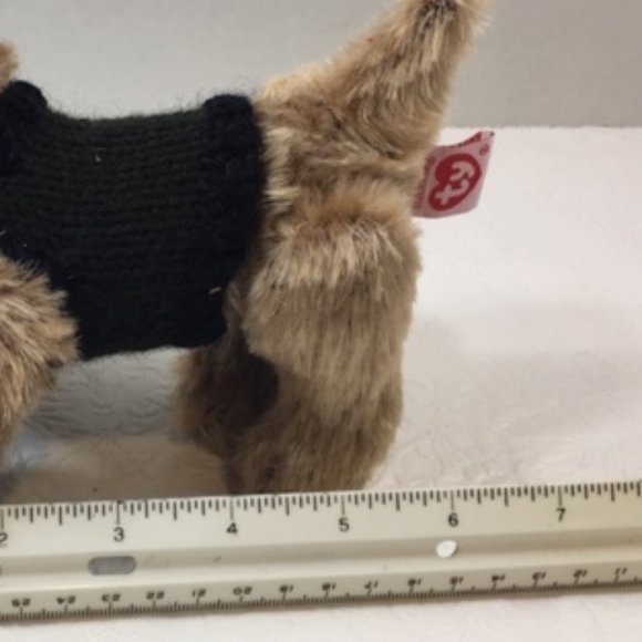 NEW TY The Attic Treasures Collection Kaiser Dog Handmade Jointed Retired Vtg - Picture 10 of 10